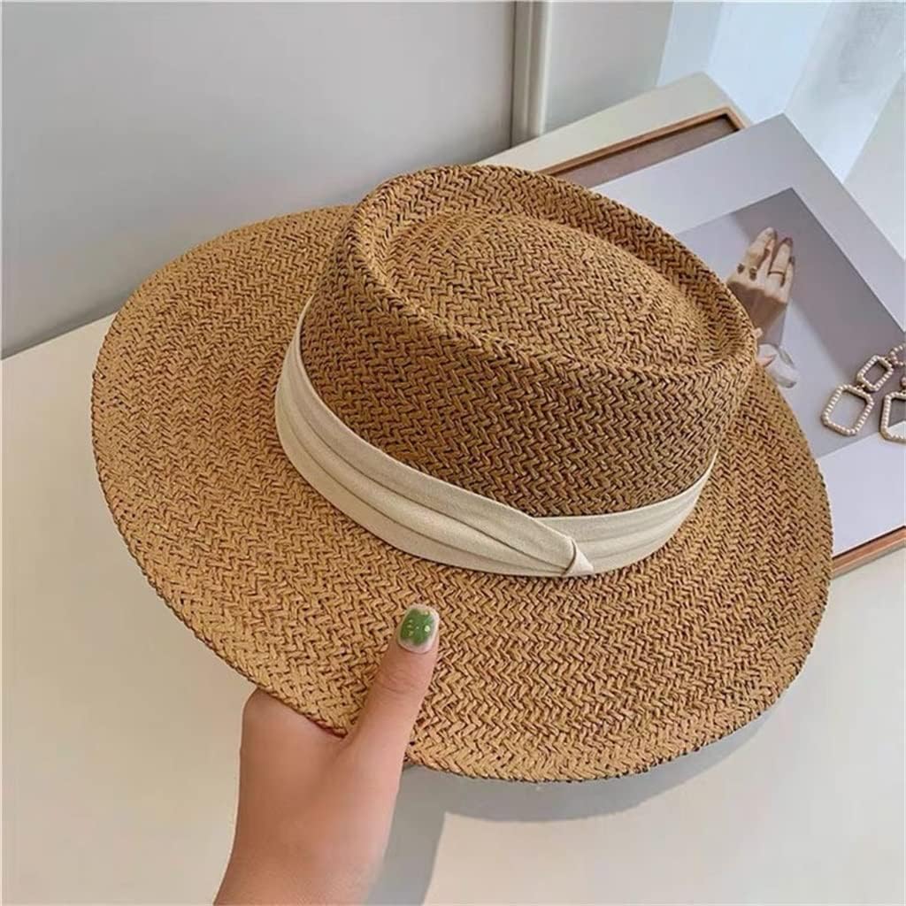 Hat Casual Panama Beach Fedora Hat Wide Brim Breathable Sun Panama Hats for Women