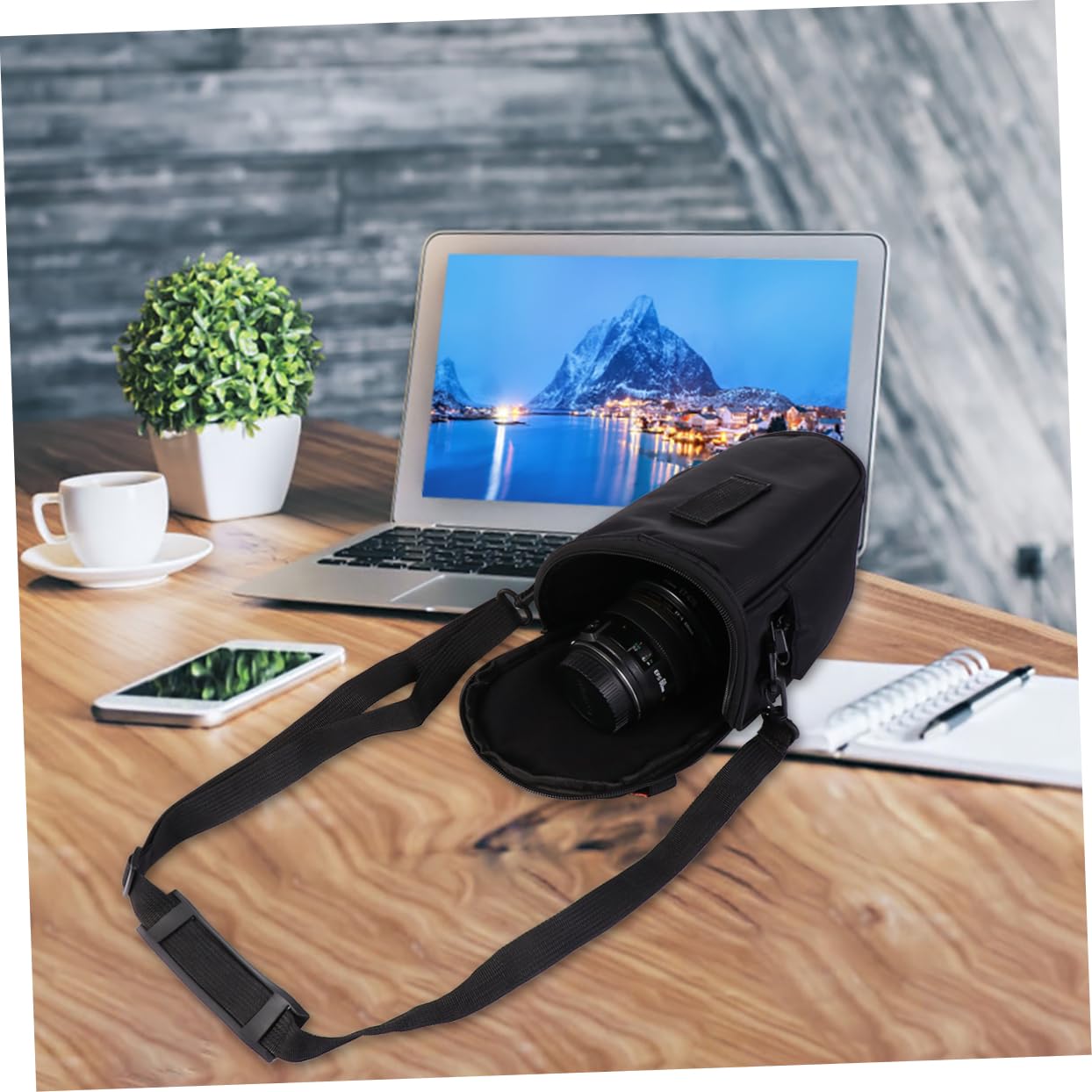 Gatuida 3Pcs Triangolo Custodia Per Fotocamera Portatile Fotocamera Custodia Protettiva Neutra Custodia A Tracolla Macchina Fotografica Reflex Teleobiettivo Borsa Fotografica A Tracolla