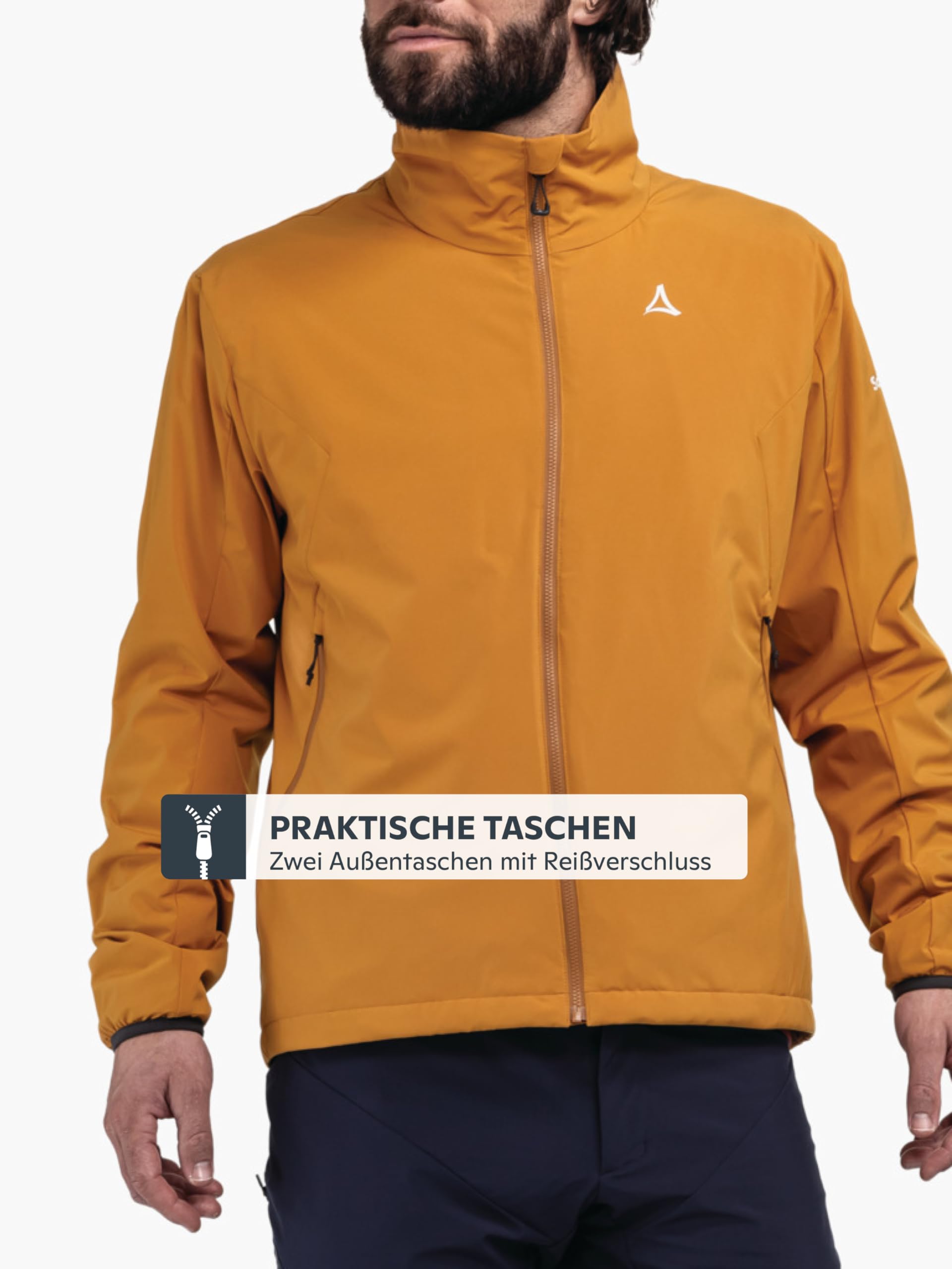 Schöffel Herren Ins Jacket Style Salza MNS, funktionale Fahrrad Regenjacke mit 4-Wege-Stretch, MTB Jacke mit vorgeformter Passform und Belüftungsöffnungen