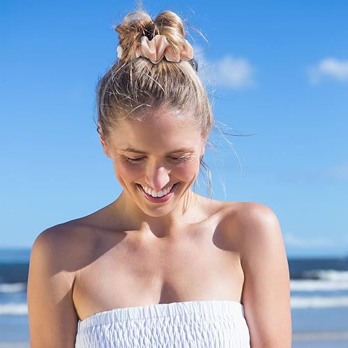 Miniatura 6 de Whaline - 12 ligas elásticas de terciopelo prémium para el pelo accesorio para niñas o mujeres