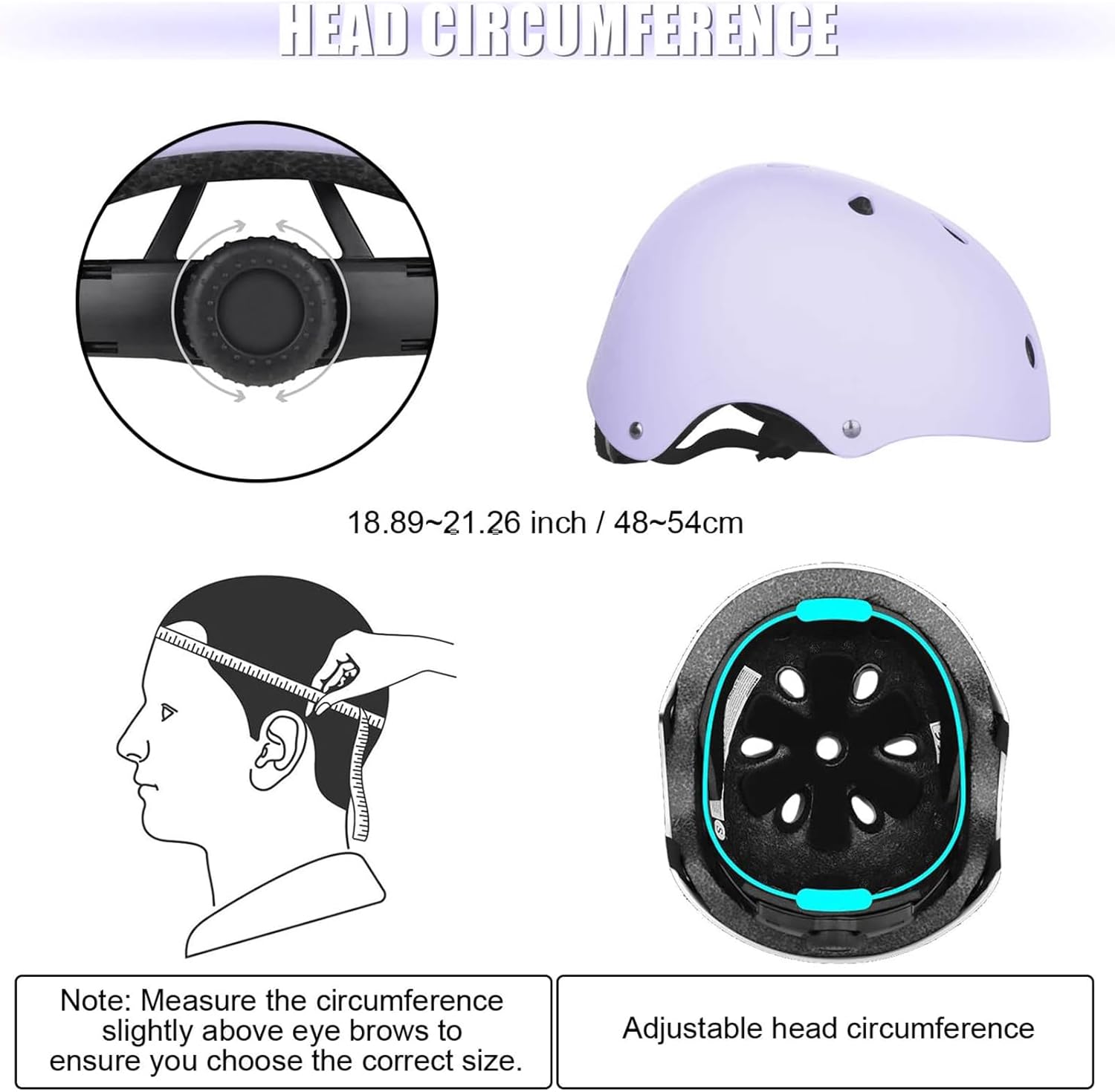 WayEee Kids Bike Helmet Set Skateboard Knee Pads, Helmet Pad Set Protective Gear Set Adjustable for Girls Kids 3-10 Helmet Elbow Pads Wrist Guards for Sport Cycling Bike Roller Skating Scooter Macaron image 3 of 7 B0DFC5BRH3