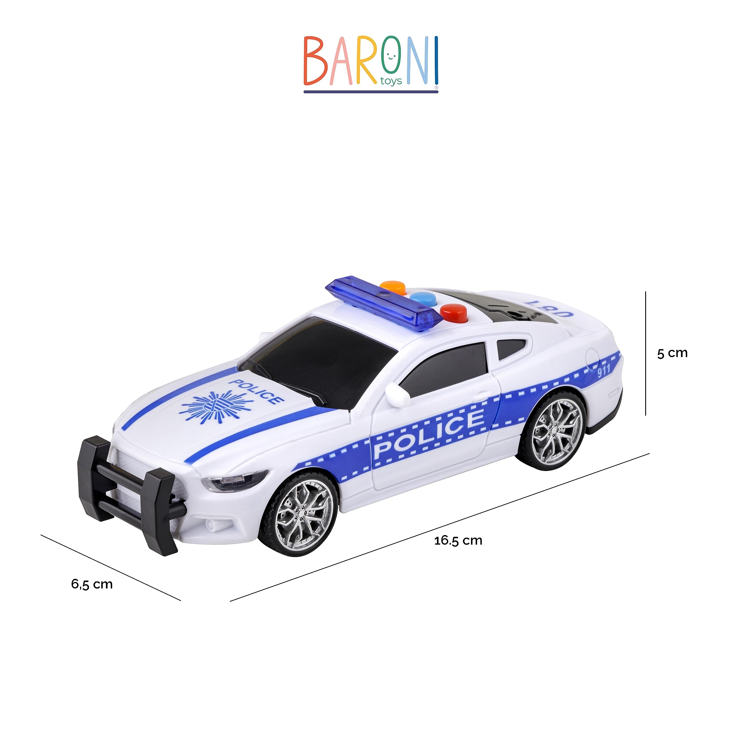 Sveglia Bambini TFA Dostmann Polizia - Suono Sirena, Lancette Luminose | Design Auto Polizia - Foto 9