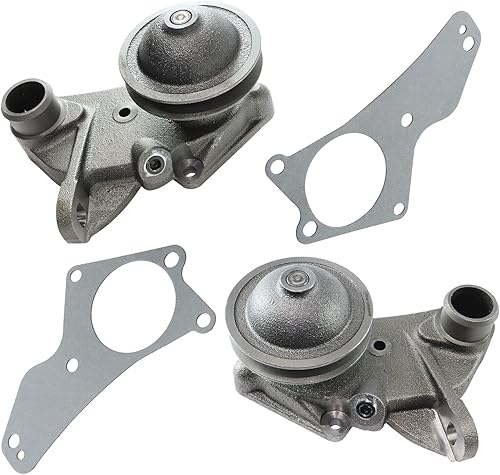 Par (2) bombas de agua de cabeza plana compatibles con la camioneta Fo-rd F1 Deluxe Anglia 1932-1952 #GH5592DRV, GH5592PASS; no necesita taladrar ni
