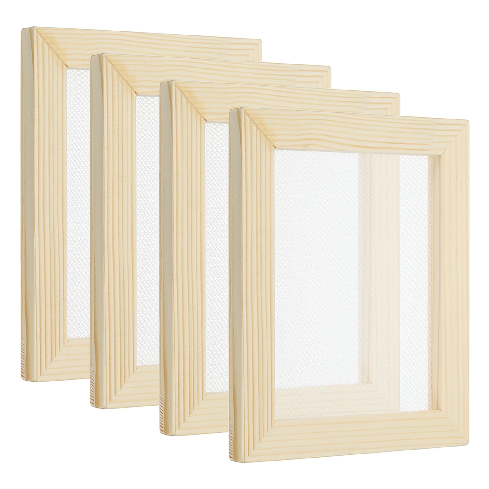 PATIKIL 7.1"x5.9" Wooden Paper Making Screen