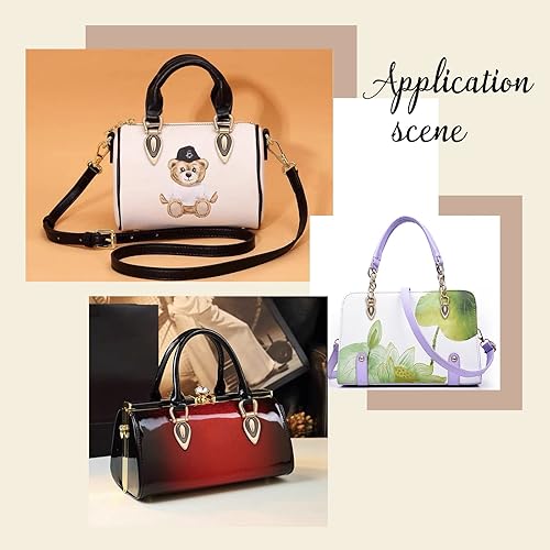 Miniatura 2 de WADORN 8 hebillas de cadena de metal para bolsa, 2 estilos de hebilla de clip lateral de metal con cierre de suspensión para bolso de mano, hebillas