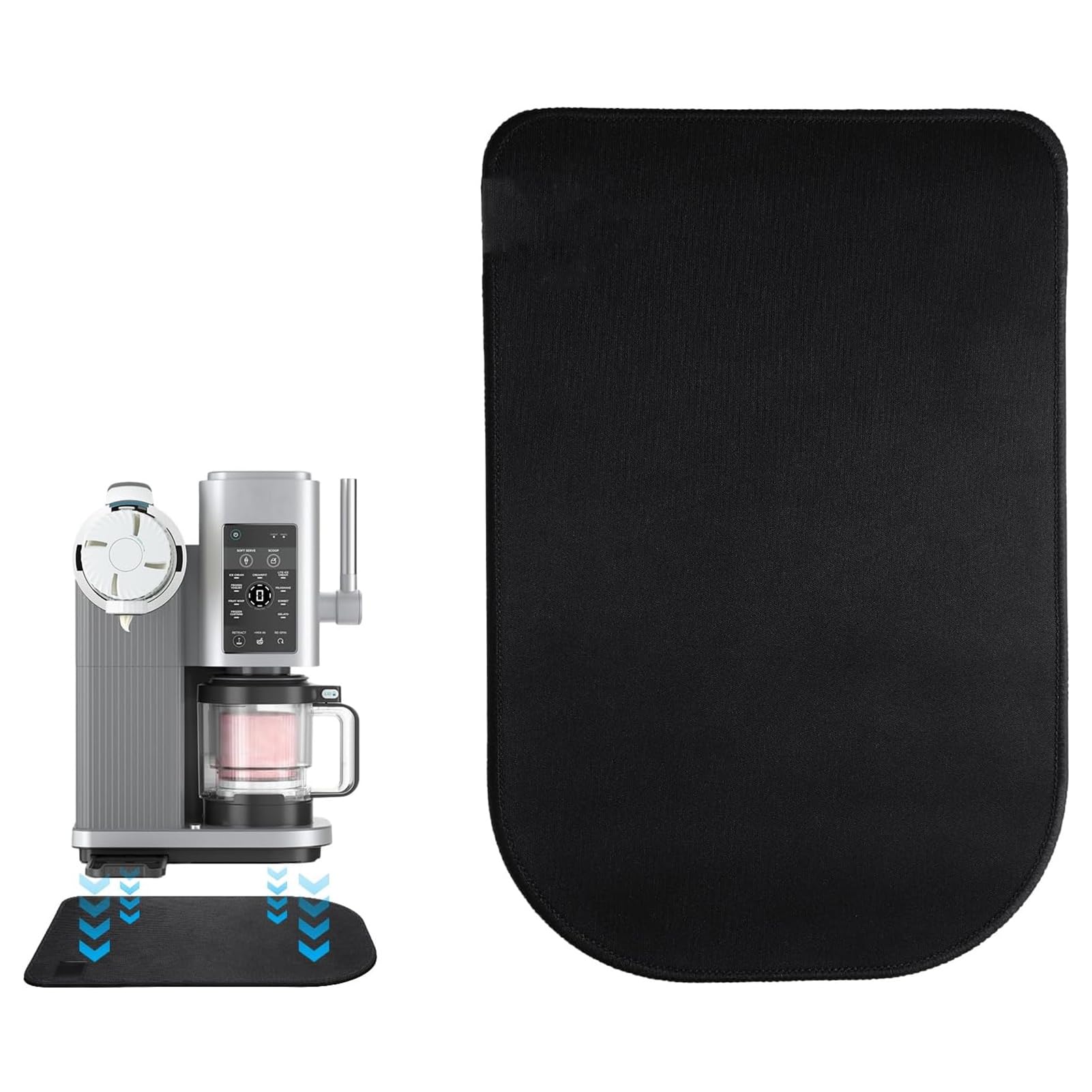 Tapis Coulissant pour Ninja Swirl by CREAMi Machine à Glace NC700 Series, Plateau Coulissant Compatibles avec Ninja NC701EU Accessoires