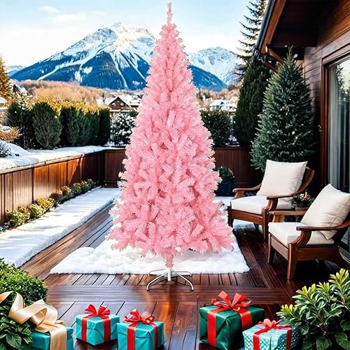 Miniatura 7 de vidaXL Árbol de Navidad artificial negro de 7 pies con soporte y 910 puntas, PVC duradero para uso en interiores y exteriores, requiere fácil