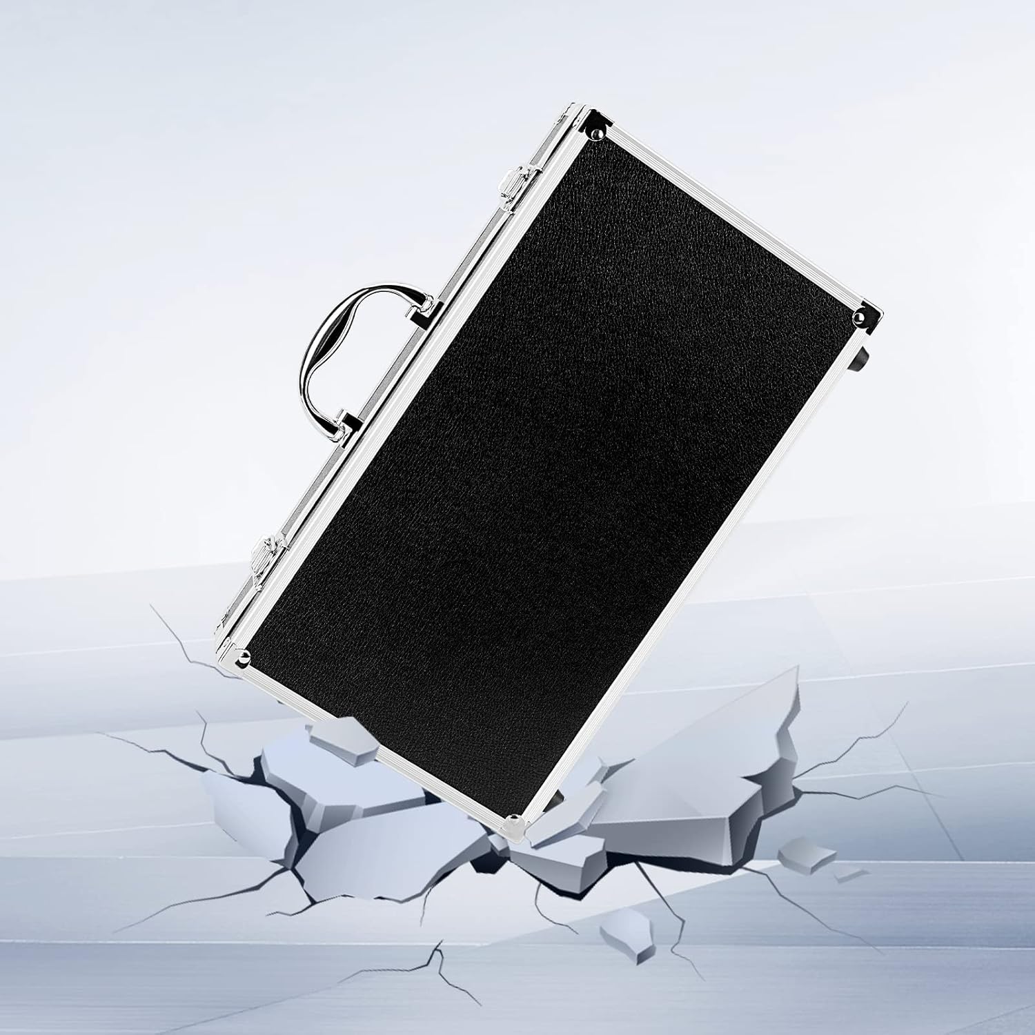 Pro Medium Size Audio Device Microphone Carrying Case, Customizable case with Pre-Diced Foam, Aluminum Alloy Sturdy Build, Ideal Compatible with Audio Device Wireless Mic System Storage cover - Image 5