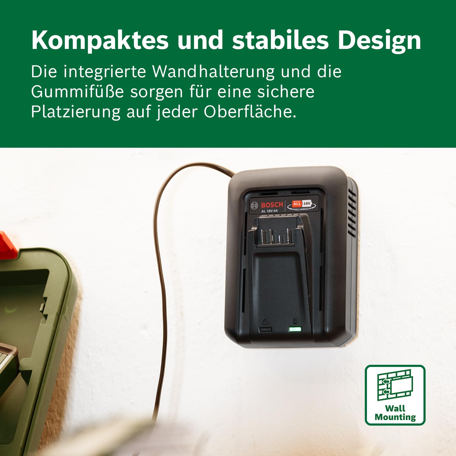 Bosch Power for All 18V Akku und Schnellladegerät Starter Set 4,0Ah Li-Ionen