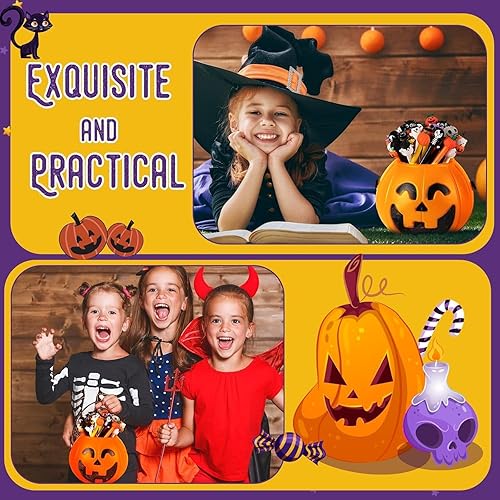 Miniatura 7 de SANNIX 50 bolígrafos de Halloween, divertidos bolígrafos de tinta de gel de dibujos animados para niños, regalos para la escuela, clase, suministros