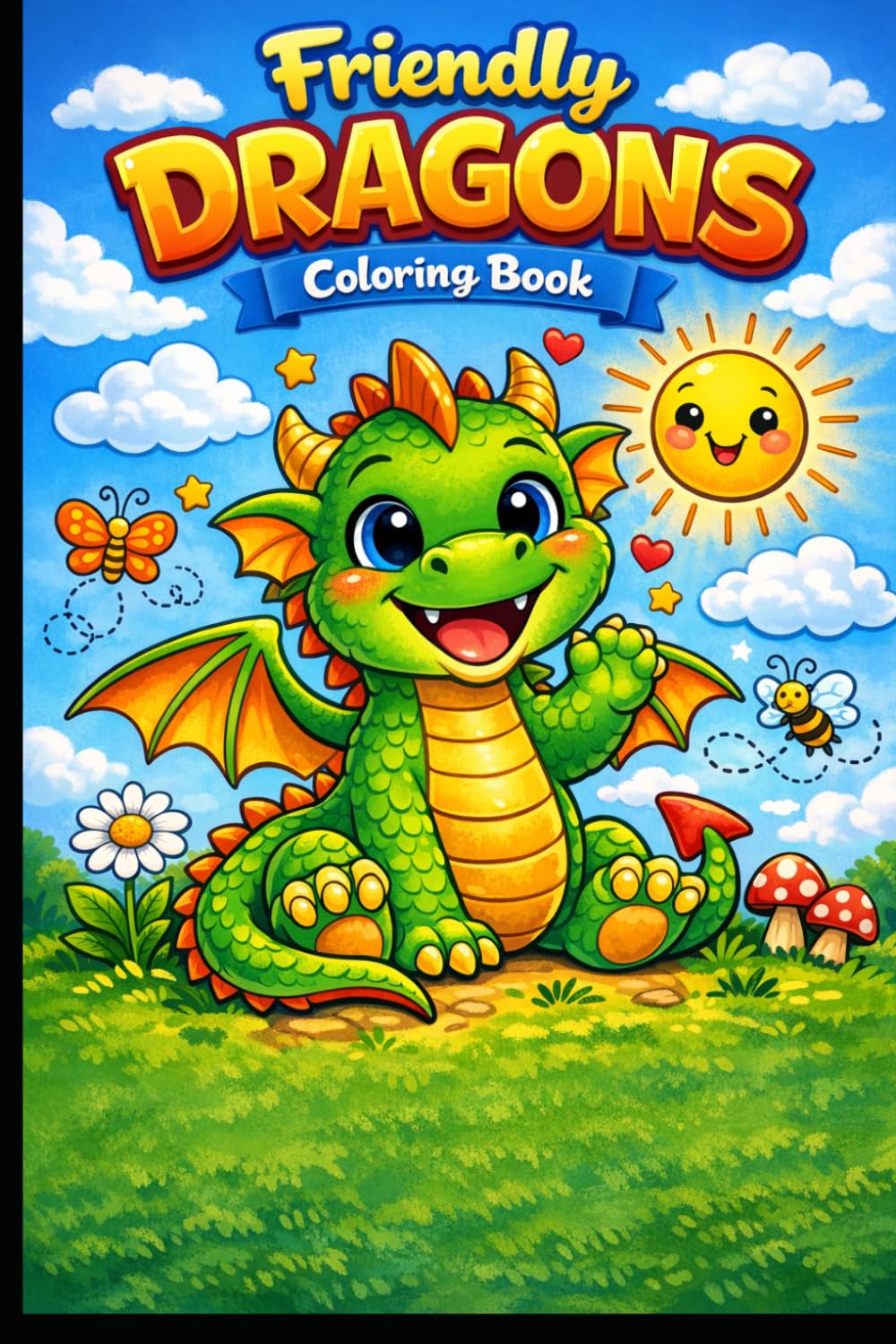 Friendly Dragon Coloring Book