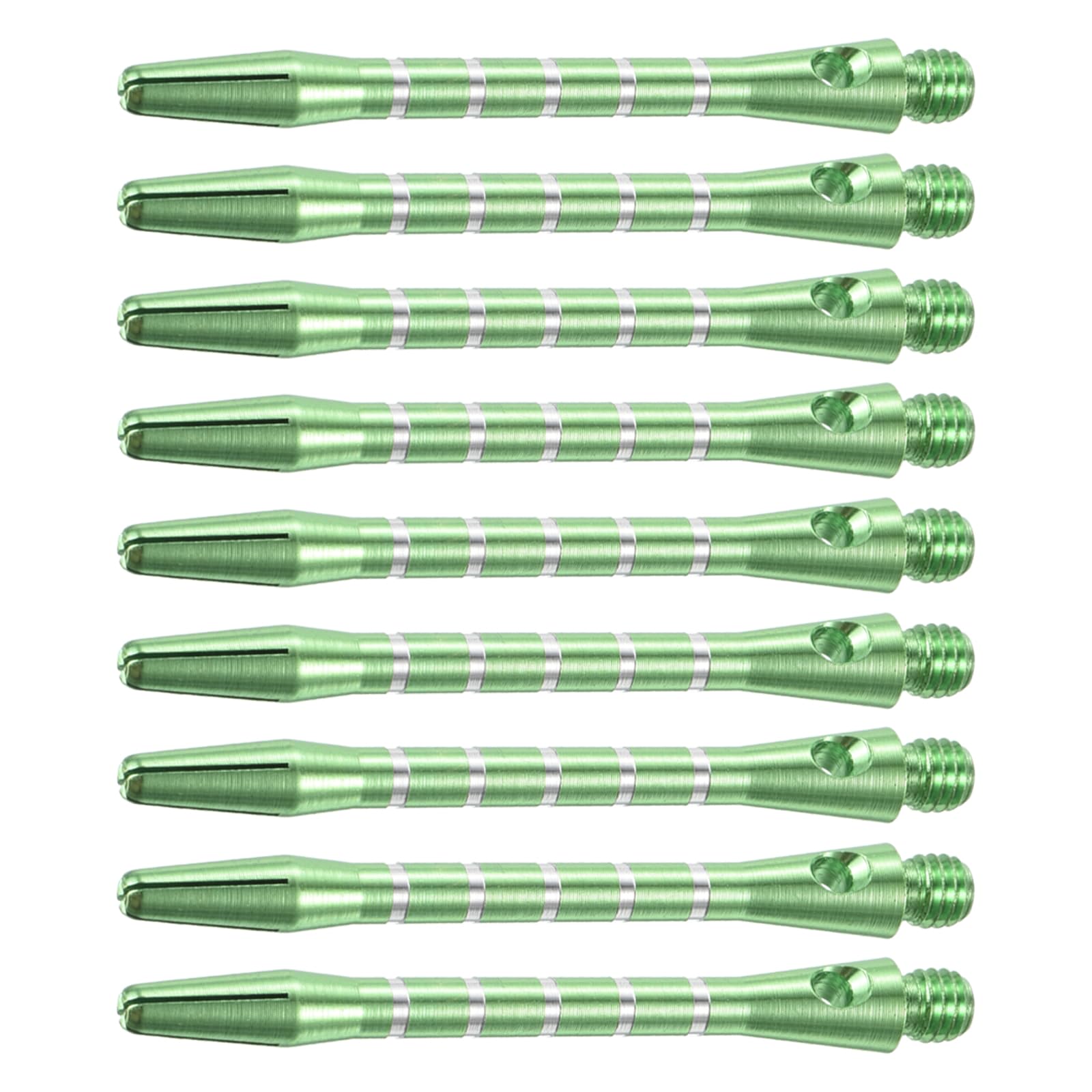 YOKIVE 9 Pcs Darts Shafts, Indoor Outdoor Aluminum Medium 2BA Thread Darts Stems Replacement Dart Accessories | Home, Club, Camping (Green, 48mm)