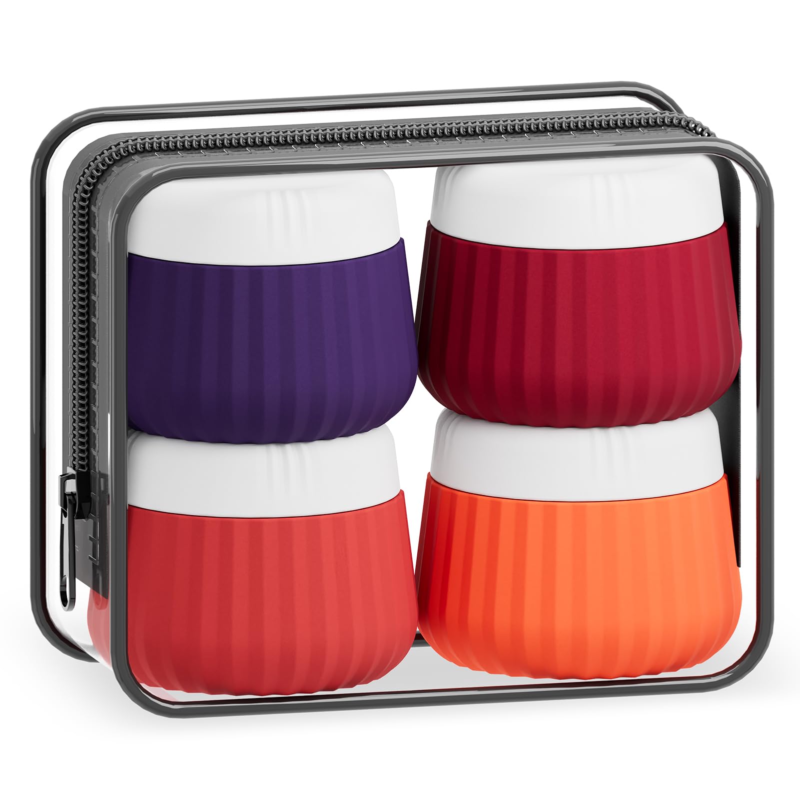 Travel Containers for Toiletries 4 Pack, TSA Approved Travel Size Toiletries, Portable Size Containers