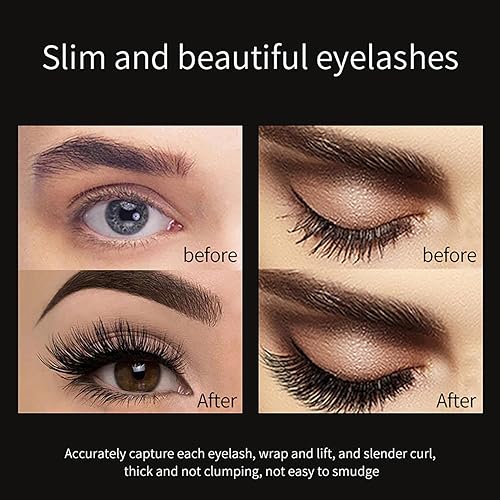 Miniatura 5 de Máscara de pestañas de fibra de seda 4D, impermeable, a prueba de manchas, natural, alargamiento y engrosamiento, máscara de cielo estrellado,
