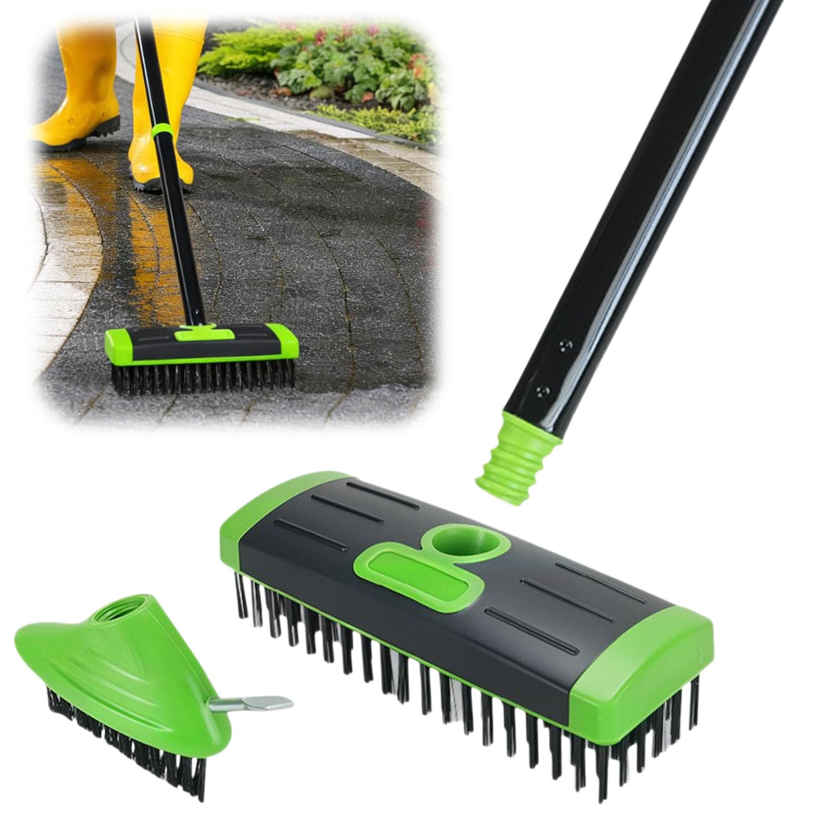 Brosse à Désherber Polyvalent Manuel Multi-Surfaces