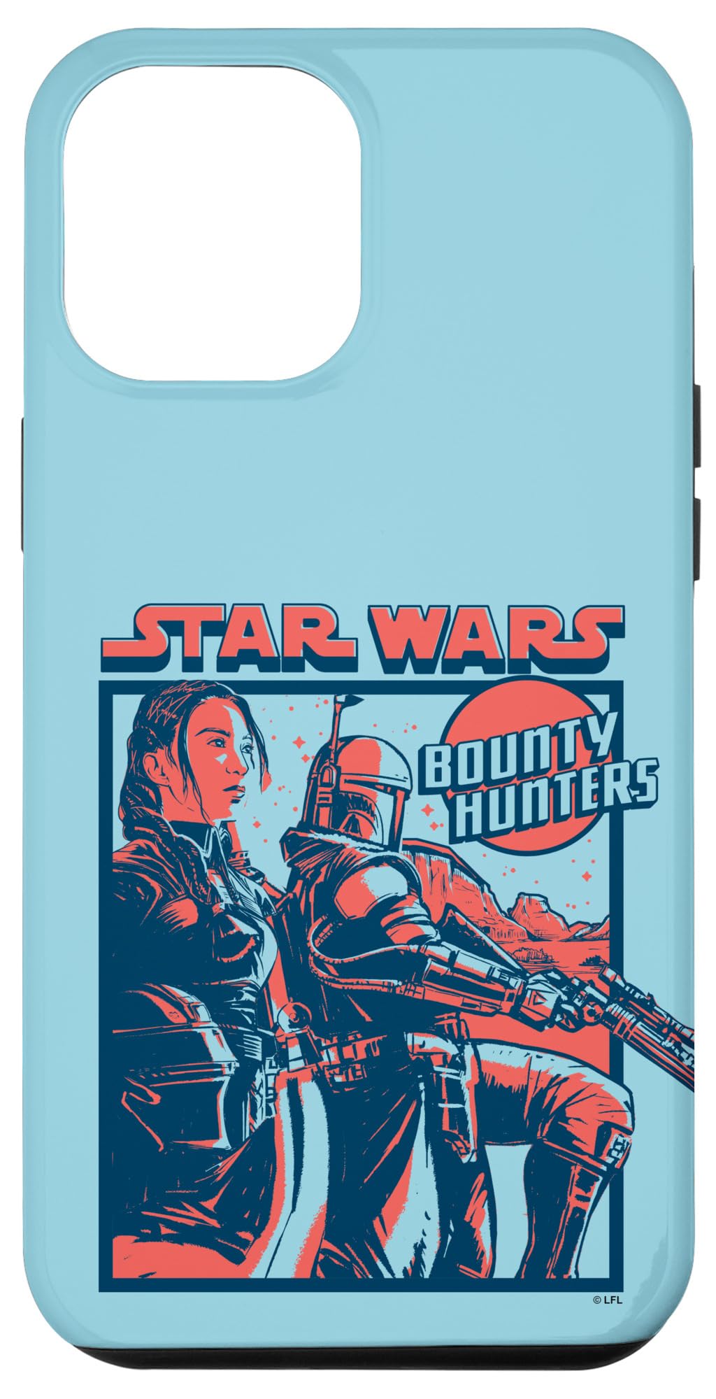 Coque iPhone 12 Pro Max Star Wars finition premium Boba Fett