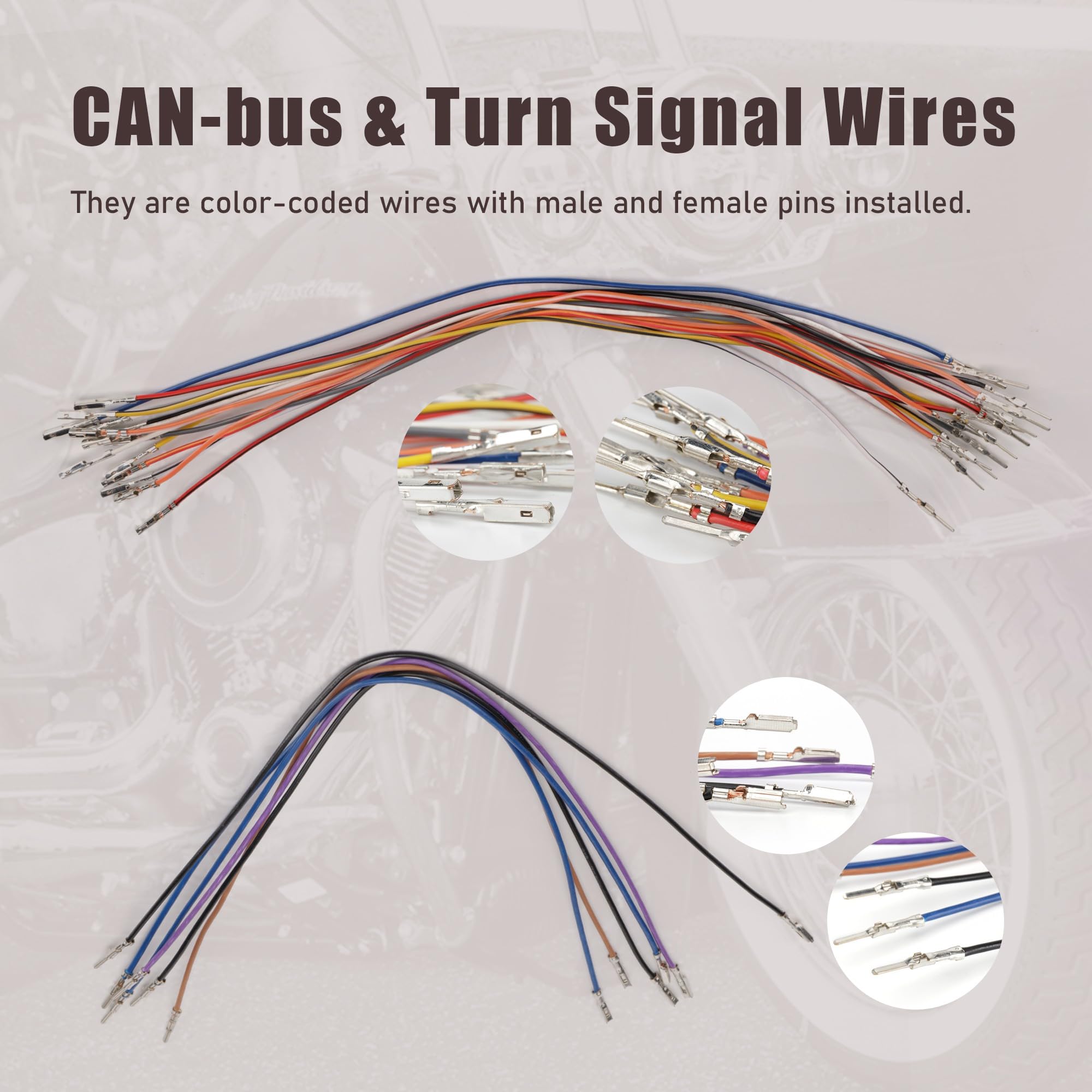 Extended Cable Set 12in Clutch Brake Line Throttle Harley Davidson Dyna Softail 07-17 - Bike - View #11