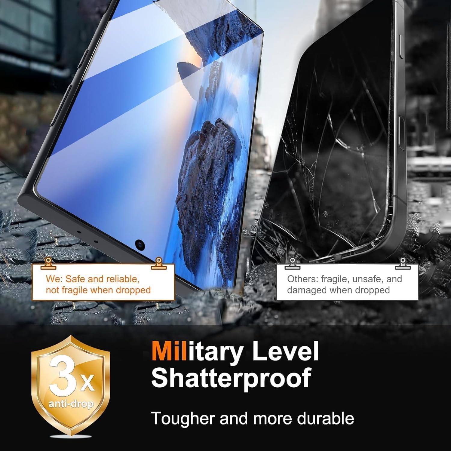 Samsung Galaxy S26 Tempered Glass - Fingerprint Protection -3 Samsung Galaxy S26 Tempered Glass - Fingerprint Protection -3