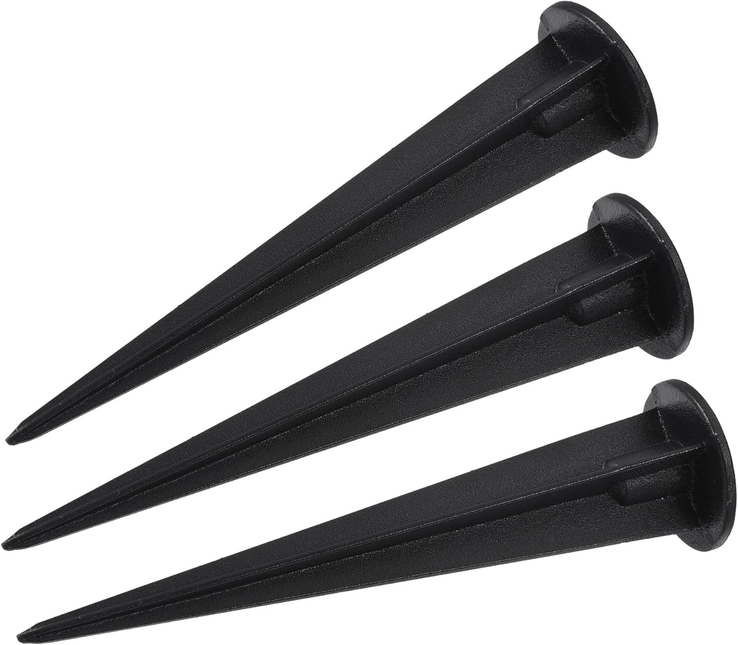 MECCANIXITY Floodlight Ground Stake, 1.57x6.5 Inch Light Spikes for Garden Pathway Landscape Lamps, Aluminum Pack of 3
