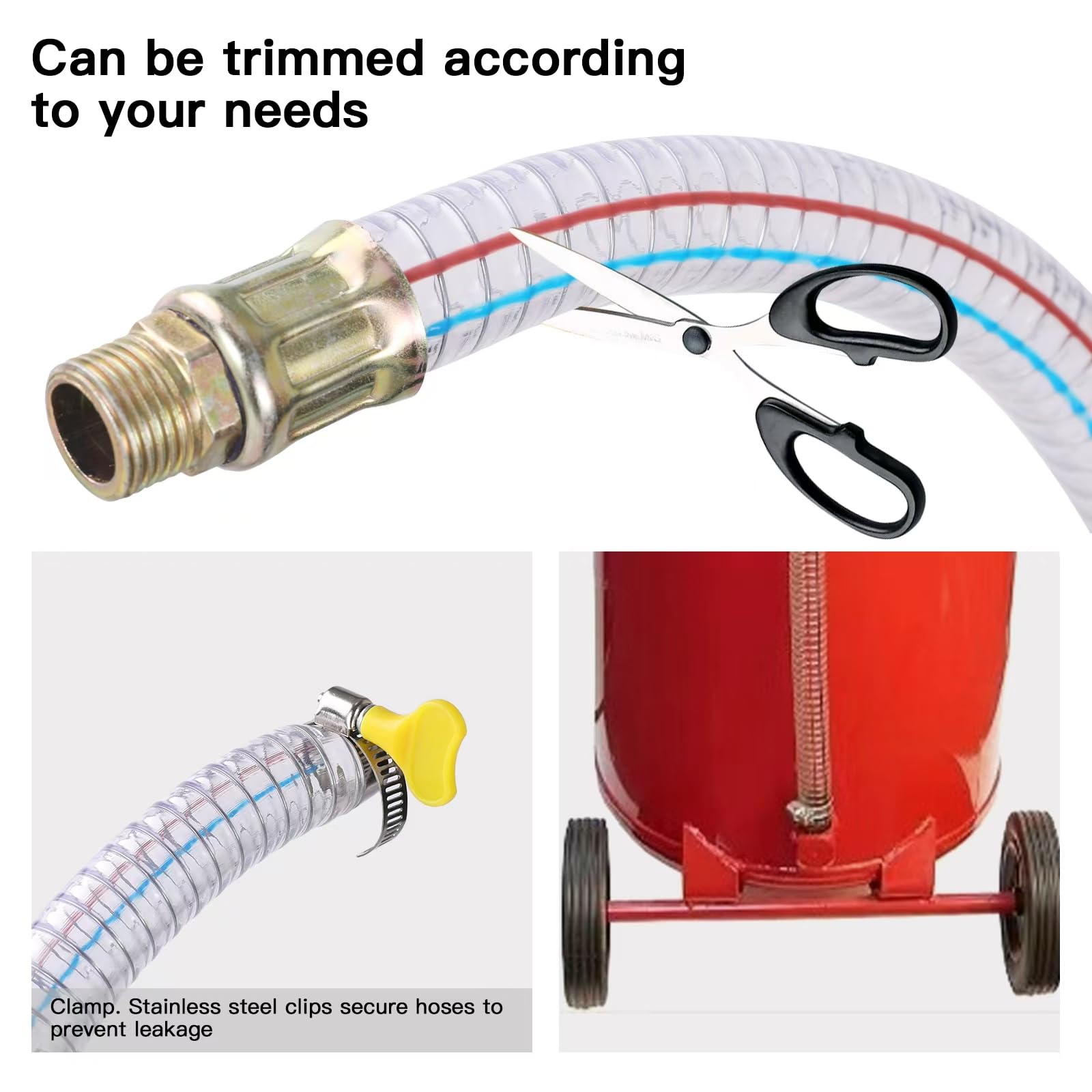 Amazon.com: Oil drain hose - 67 Inch, 1/2 Inch Threaded (Can Be