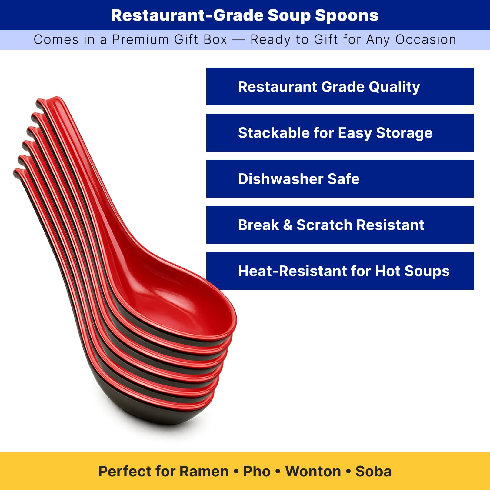 Amazon.com: JapanBargain 4623, Set of 2 Soup Spoons wiht Hook