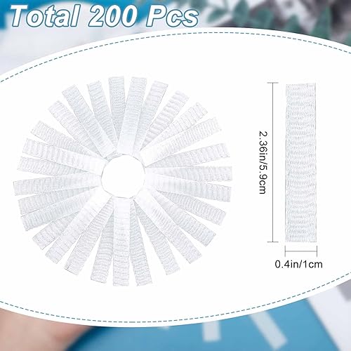 Miniatura 2 de GORGECRAFT 200 brochas de maquillaje, protector de bolígrafo, protector de carrete de hilo de red, reutilizable, expandible, cubierta de malla