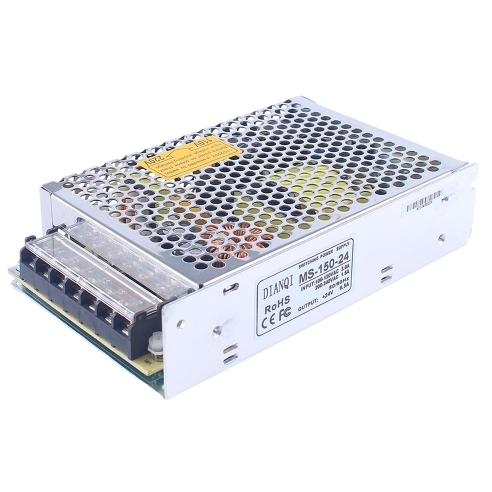 PWANUIGTE Switching Power Supply for mini Size LED Strip Light MS-150-48 Unit ac dc Converter MS-150W 12V/12.5A 15V/10A 24V/6(15v)