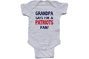 Grandpa Says I'm A PATRIOTS Fan Baby Bodysuit