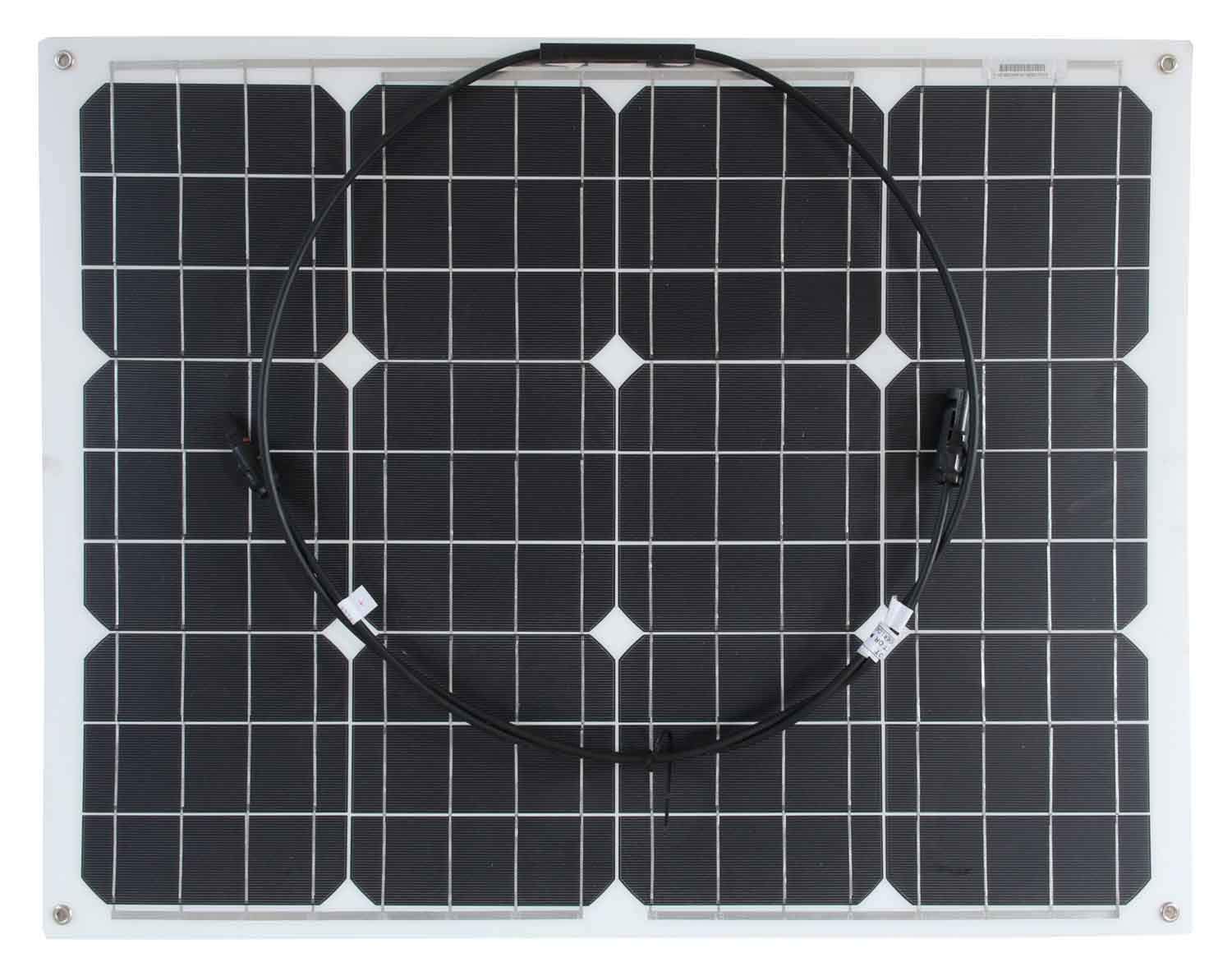 Lowenergie Flexible Etfe Solar Panel Pv Photo-Voltaic. Ideal For Caravans, Boats, Gardens, Camping & Motorhomes. (50W)