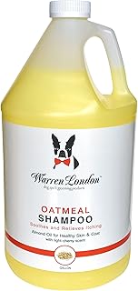 Warren London Oatmeal Dog Shampoo - Fast Itch Relief for Dry, Sensitive, & Irritated Skin - Infused with Vitamins & Neem Oil - Made in USA - 1 Gallon