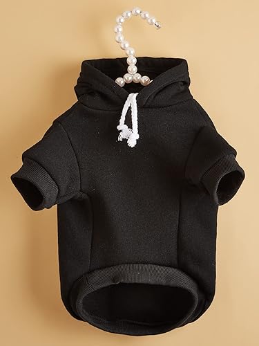 Miniatura 5 de QWINEE Sudadera Básica con Capucha para Perro Suéter para Cachorro Disfraces Cálidos para Gato Ropa para Mascotas para Chihuahua Cachorro Gatito