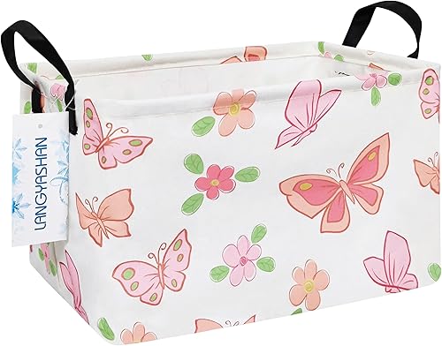 Miniatura 42 de Langyashan - Cesta de tela rectangular con asas para almacenamiento y organización del hogar, la cocina, juguetes de los niños, la oficina, el