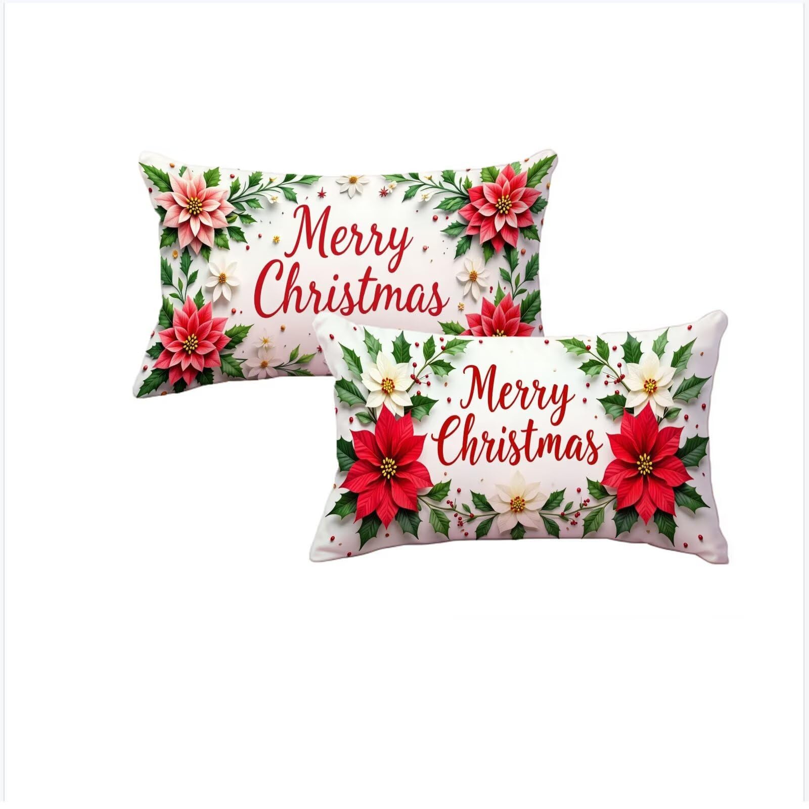 Housse de coussin 70x90cm pour décoration de Noël du salon