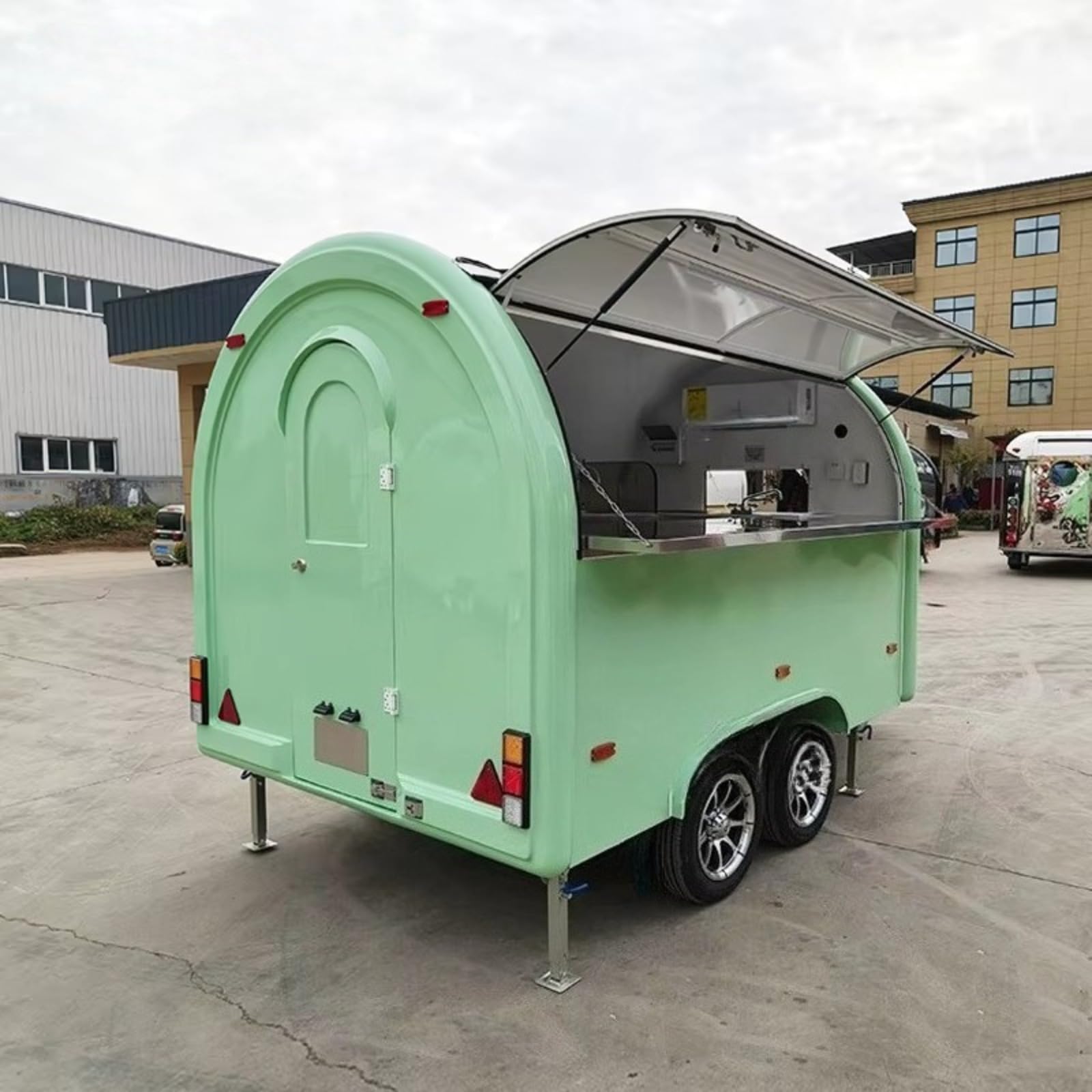 Remolque de alimentos móvil, cocina comercial totalmente equipada para venta callejera, diseño personalizable para camiones de comida, remolques de café y soportes para tacos