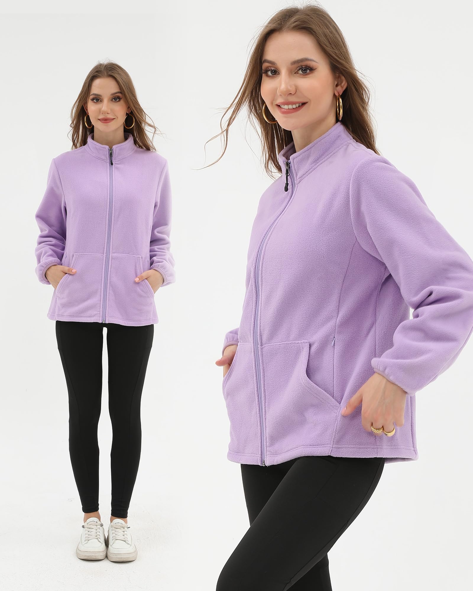 Argstar Veste polaire 6 poches pour femme (XS-2XL)