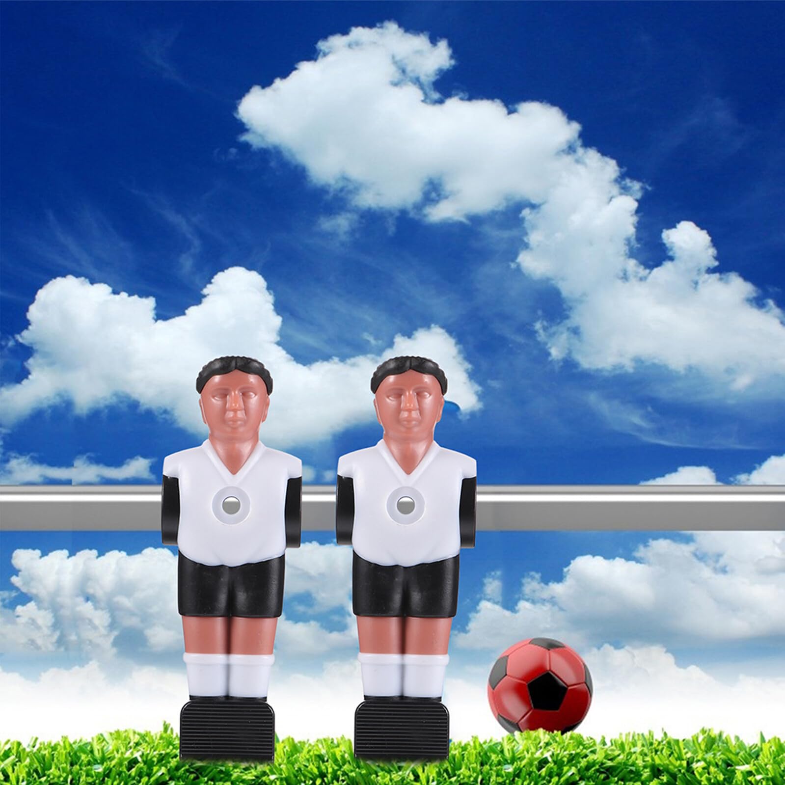16 Piezas Muñeca de fútbol pequeño Jugadores de futbolín Foosball futbolines reemplazables Reemplazo de de futbolín Juguetes de Futbol Juegos de Futbol Resina