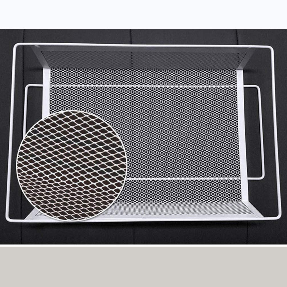 ZYFA Carrello Cucina Servizio,Scaffale Portaoggetti Mobile per Forno a microonde,Portaoggetti Multiuso, Salvaspazio Rete Metallica Contenitori, in Legno Robusto Rotolamento,4 Ruote Girevoli