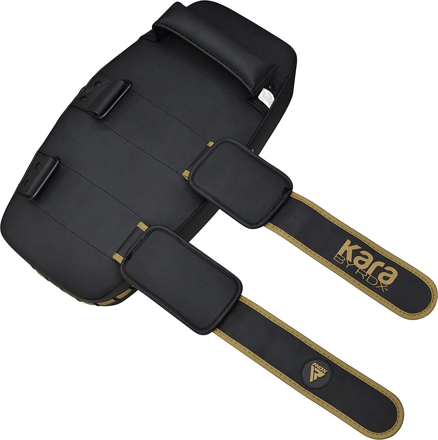 RDX Pao Boxe Thai Incurvé Bouclier de Frappe Kick boxing, MuayThai Poignée Solide, Strike Shield Pad Maya Hide Cuir Pattes d'ours pour MMA Entraînement, Arts Martiaux, Taekwondo, Sports de Combat NOIR
