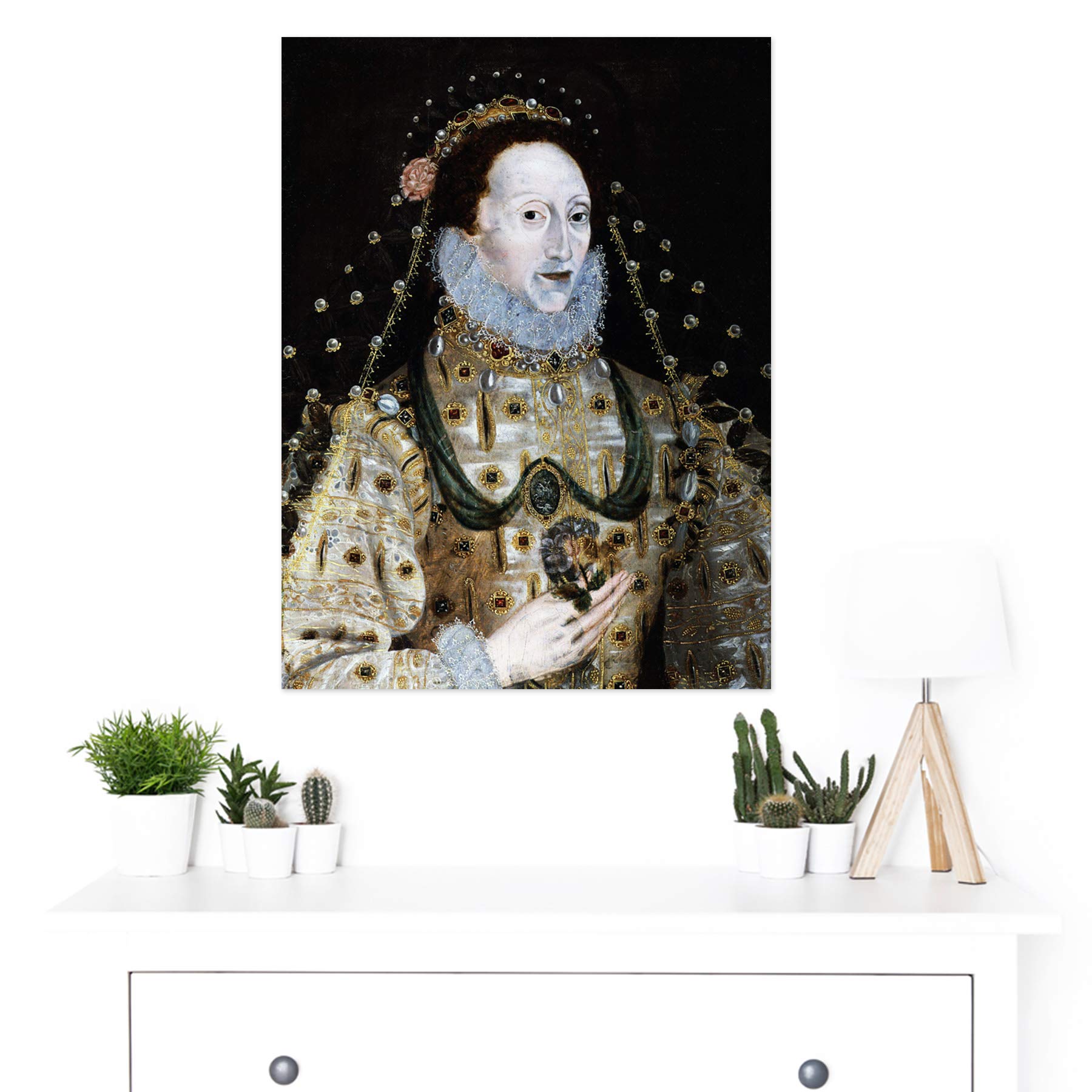 Fine Art Prints Ritratto Regina Elisabetta Primo Inghilterra