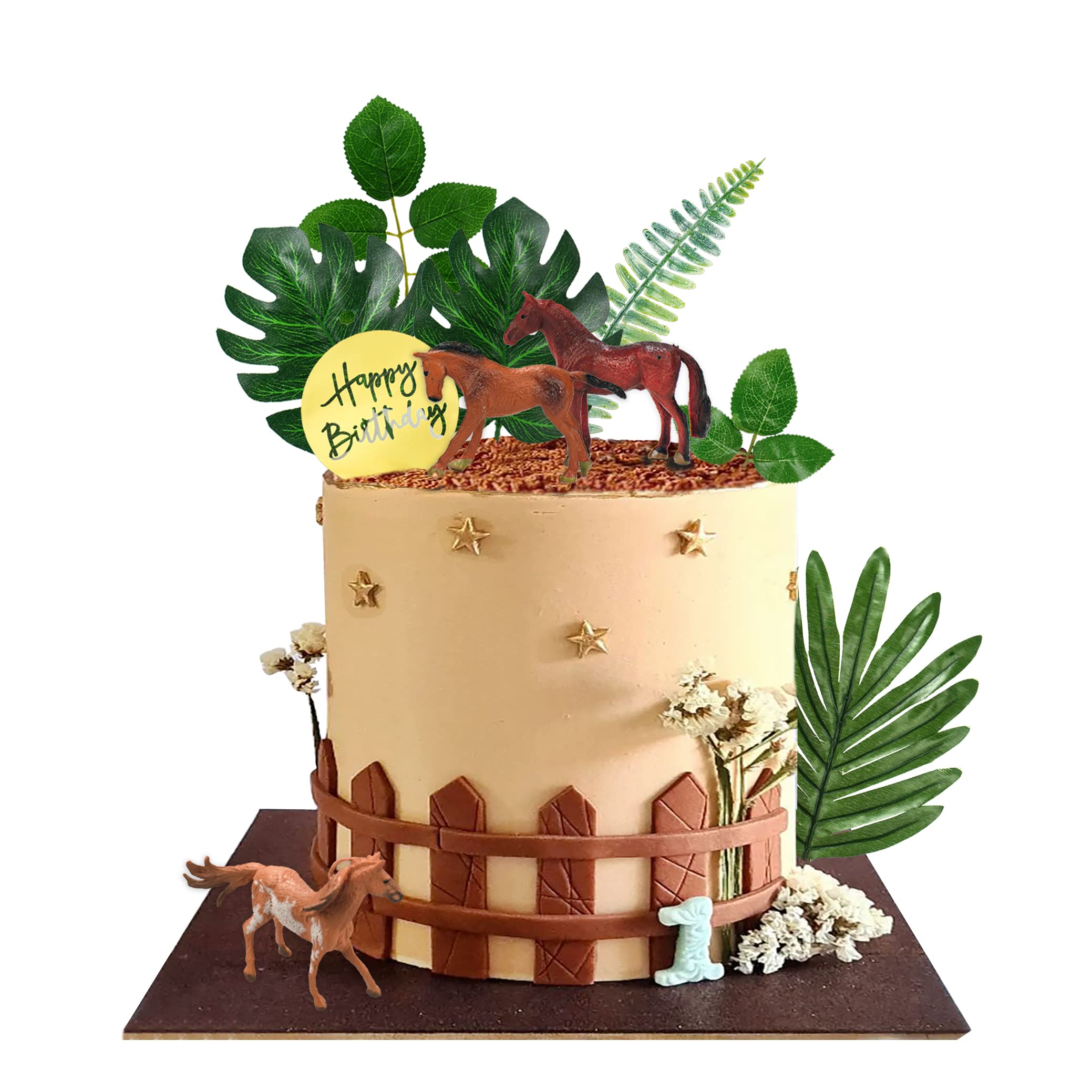 Buy 10 PCS Horse Cake Toppers Horse Racing Cupcake Toppers Safari Cake