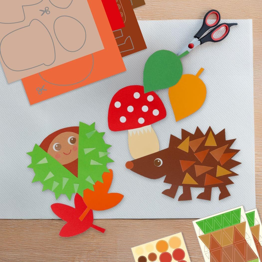 HABA Kinder Bastelset Kastanienkumpel – Erstes Schneiden & kreatives Basteln