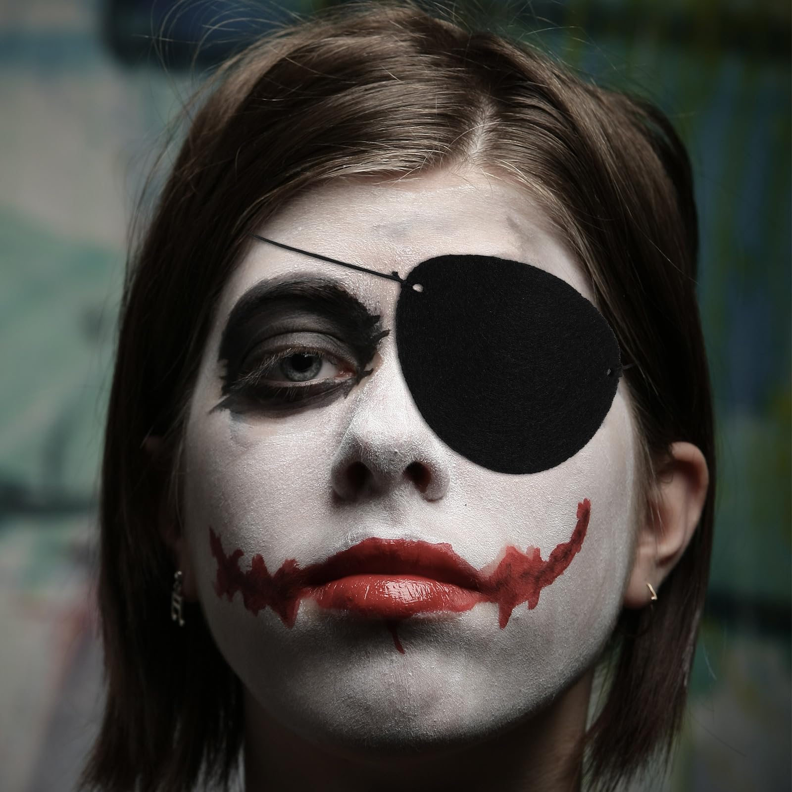Piraten Augenklappe Schwarz aus Filz, 14 Stück für Verkleidungen