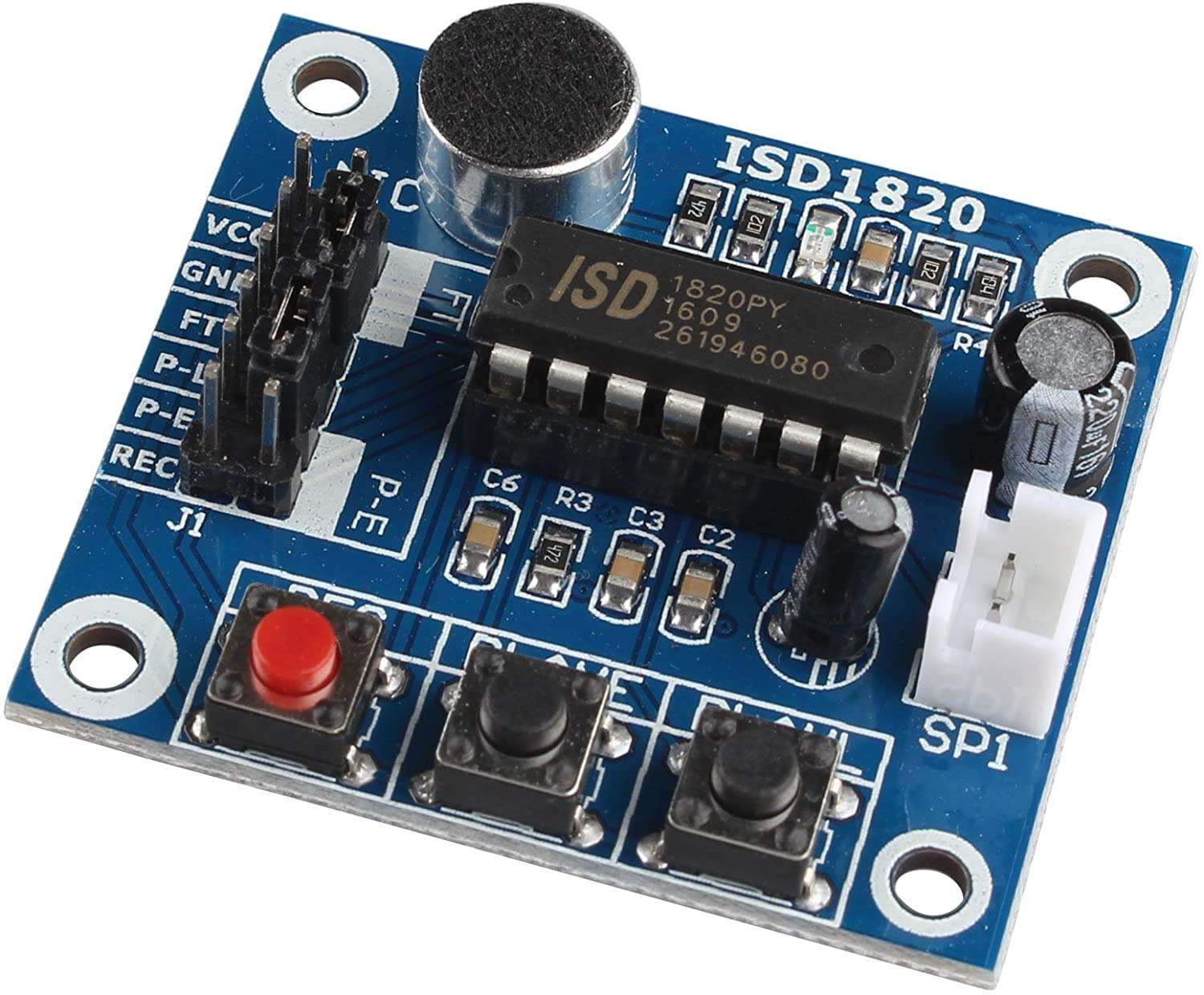 Modulo Registratore Vocale ISD1820 - Kit Con Microfono E Altoparlante 0,5W - Foto 9