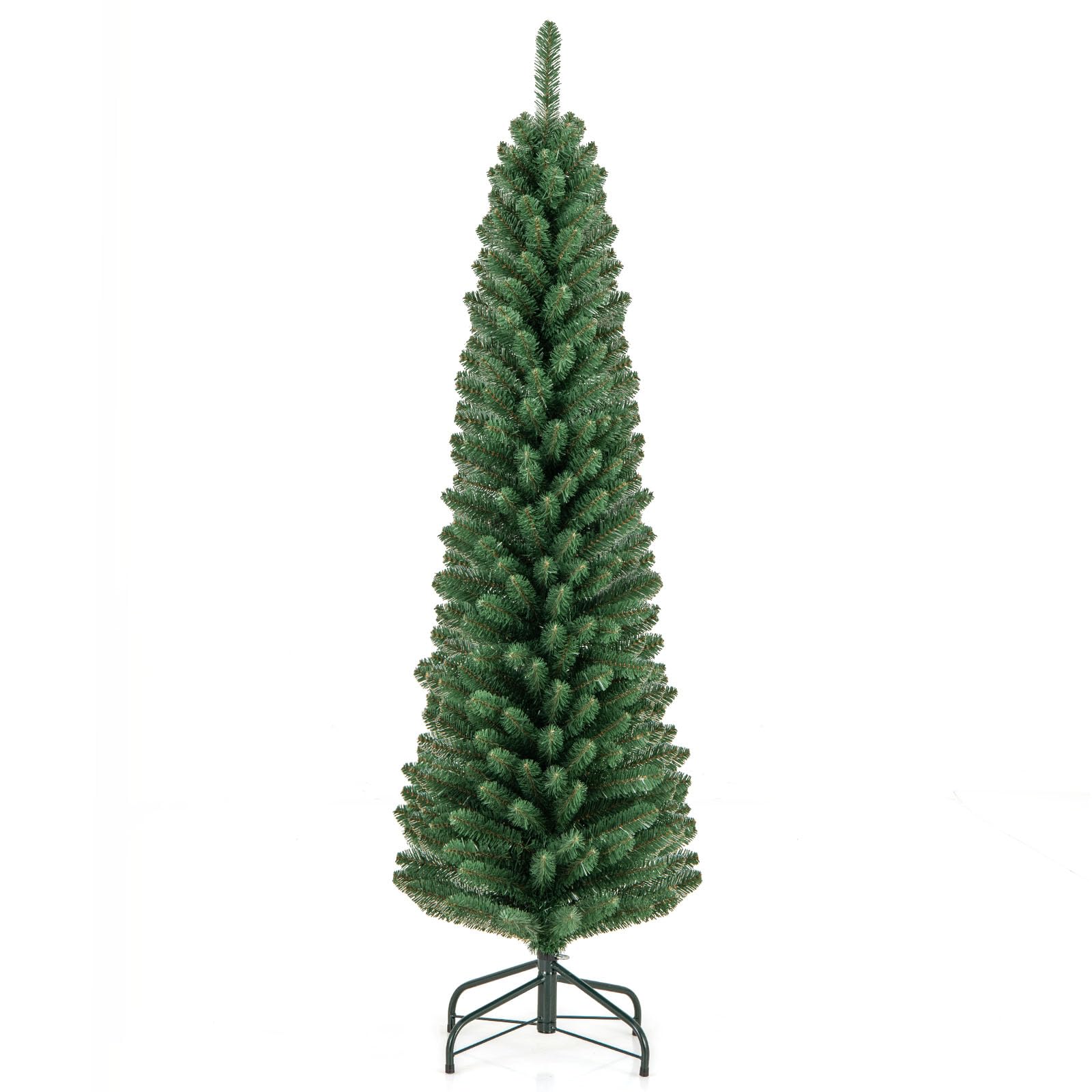 CVHfhjTG christmas tree, Traditional Artificial Xmas Tree with Metal Stand, Christmas Decoration and Gift(5FT with 295 Tips)