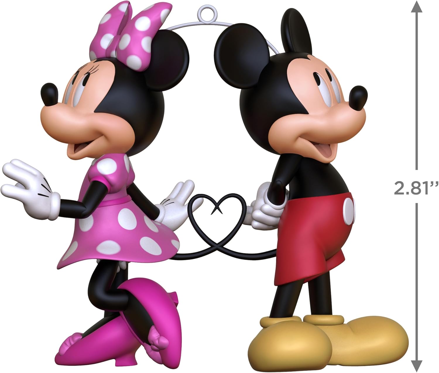 Hallmark Keepsake Christmas Ornament 2024, Disney Mickey and Minnie A Tail of Togetherness, Gifts for Disney Fans