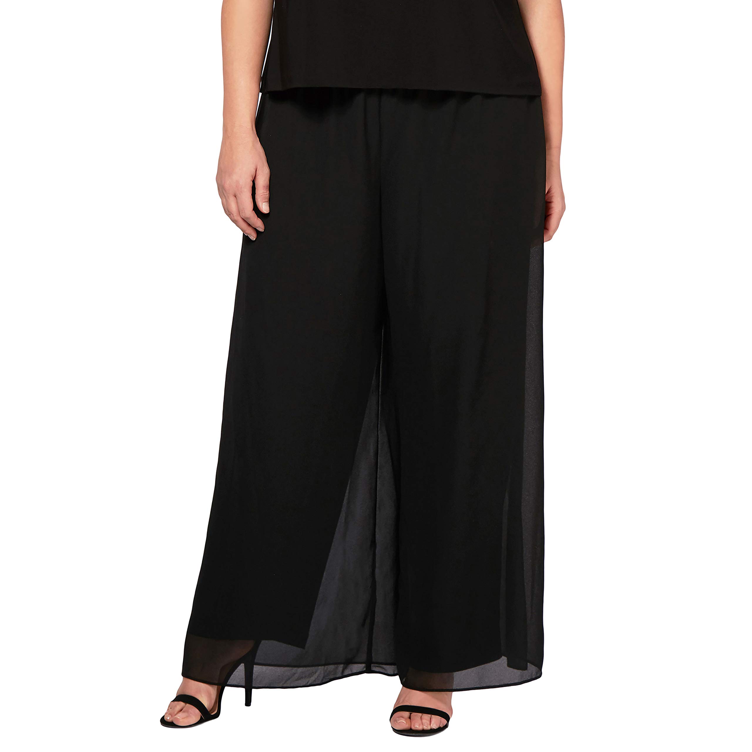 Alex Evenings Womens Straight Leg Dress Pant for Mother of The Bride Elegant Party Outfit Plus Size