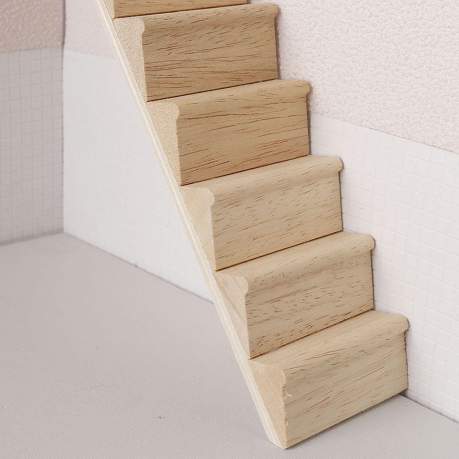 Amazon | Generic ドールハウス ミニチュア階段 1:12 ドール