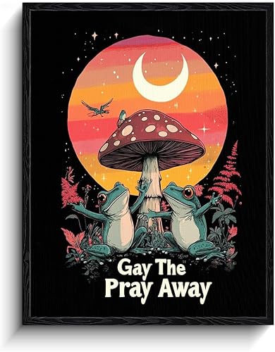 Miniatura 12 de Arte de pared LGBT, decoración de pared en lienzo gay, sonidos gay IM en obras de arte para sala de estar, dormitorio, póster del orgullo LGBTQ para