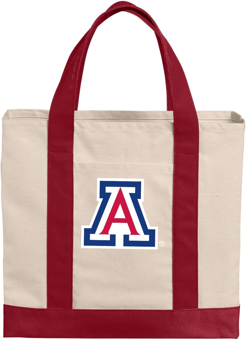 Broad Bay University of Arizona Tote Bag Canvas UA Wildcats Tote Bags