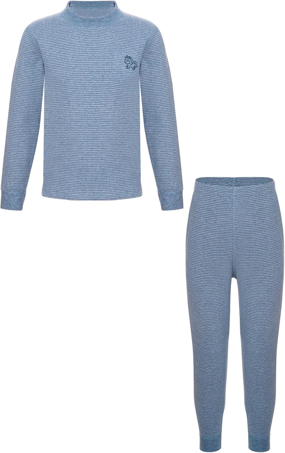 easyforever Kids Girls Boys Thermal Set Underwear 2 Piece Long Sleeve Undershirts Base Layer Tops with Pants Set